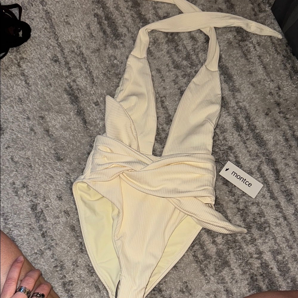 Montce Ivory Wrap Swimsuit